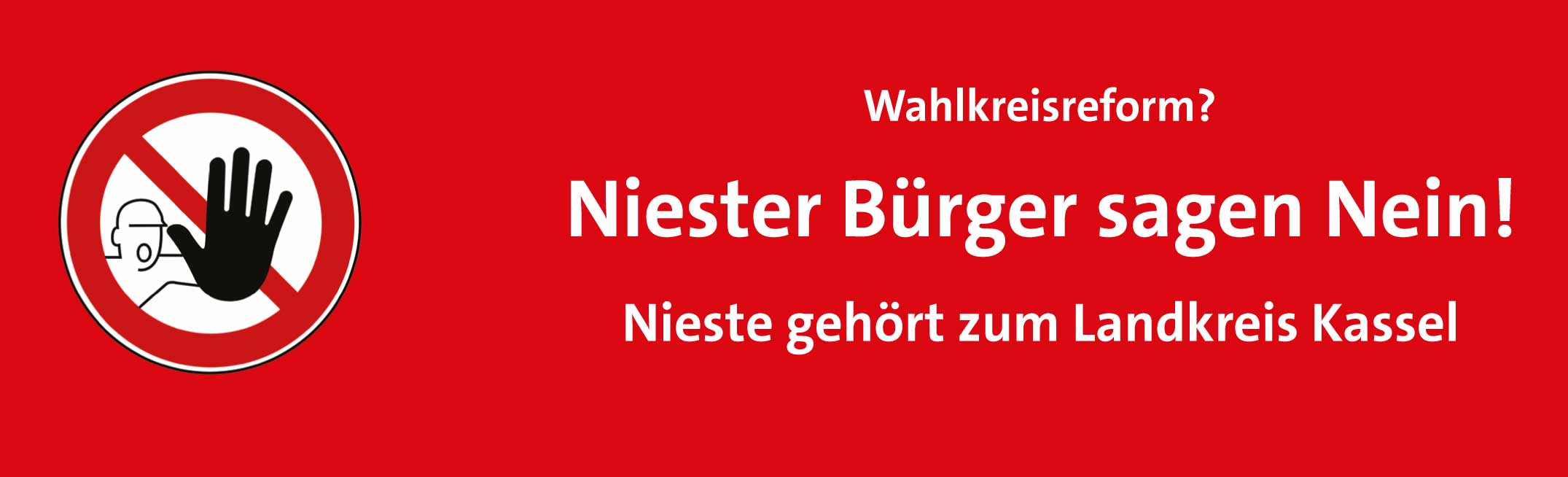 Nieste muss im Wahlkreis bleiben Nieste muss im Wahlkreis bleiben