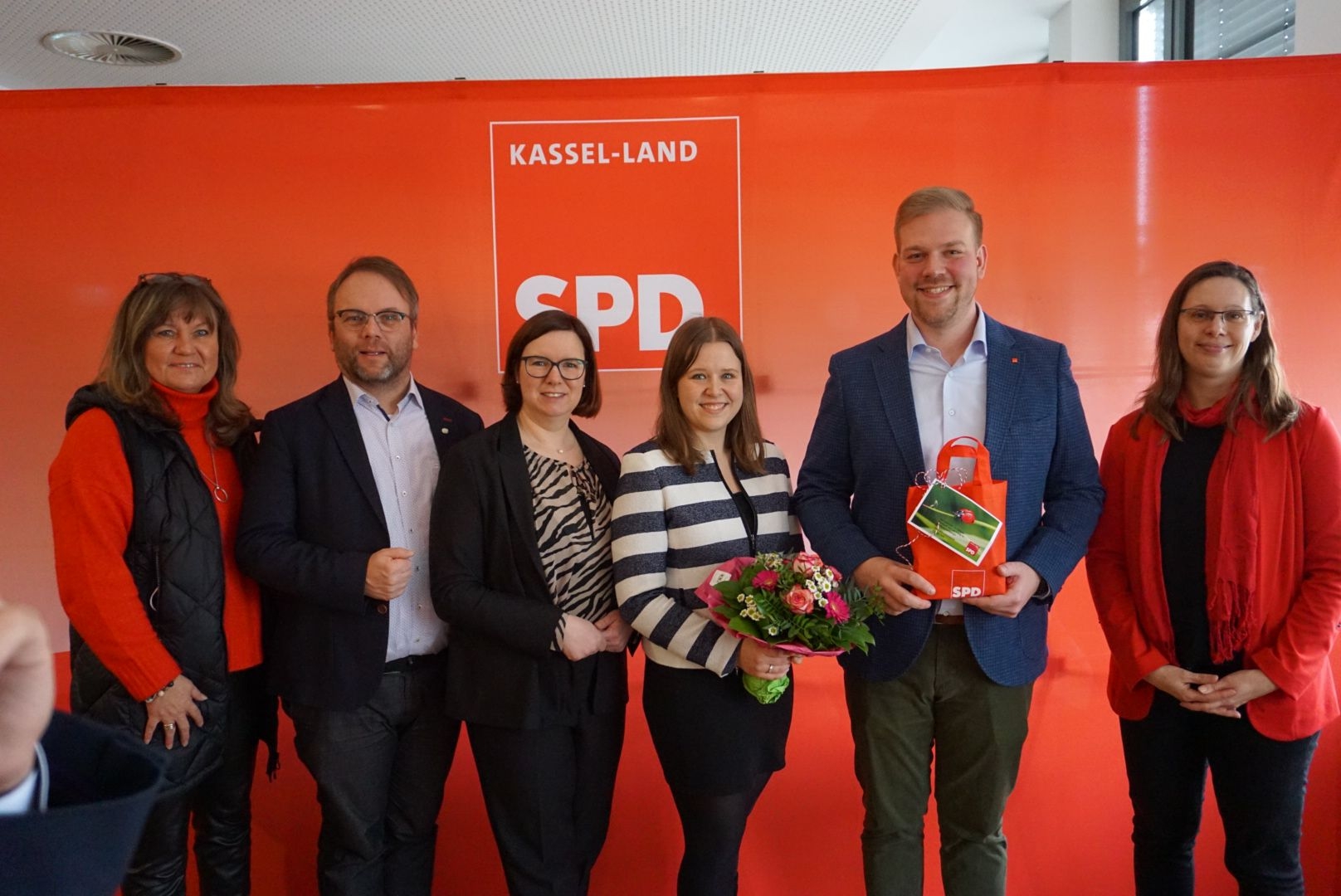 Esther Dilcher, Timon Gremmels, Manuela Strube, Kathrin H&ouml;rtzsch, Florian Schneider und Vera Zeich.